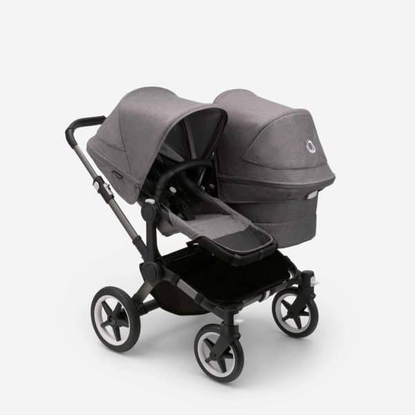 Bugaboo Donkey5 Duo graphit/ grau meliert - Geschwisterwagen