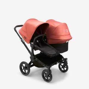 Bugaboo Donkey5 Duo schwarz/ morgenrot - Geschwisterwagen