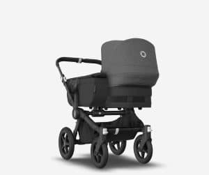 Bugaboo Donkey5 Mono komplett - Kinderwagen mix and match - grau meliert-schwarz/ mitternachtsschwarz