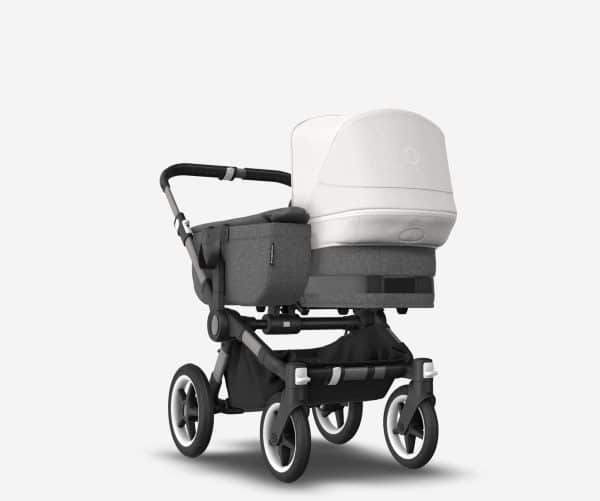 Bugaboo Donkey5 Mono komplett - Kinderwagen mix and match - nebelweiß-graphite/ Grey Mélange