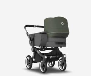 Bugaboo Donkey5 Mono komplett - Kinderwagen mix and match - waldgrün-graphite/ Grey Mélange