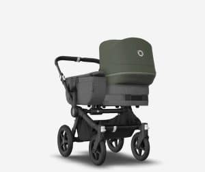 Bugaboo Donkey5 Mono komplett - Kinderwagen mix and match - waldgrün-schwarz/ grau meliert