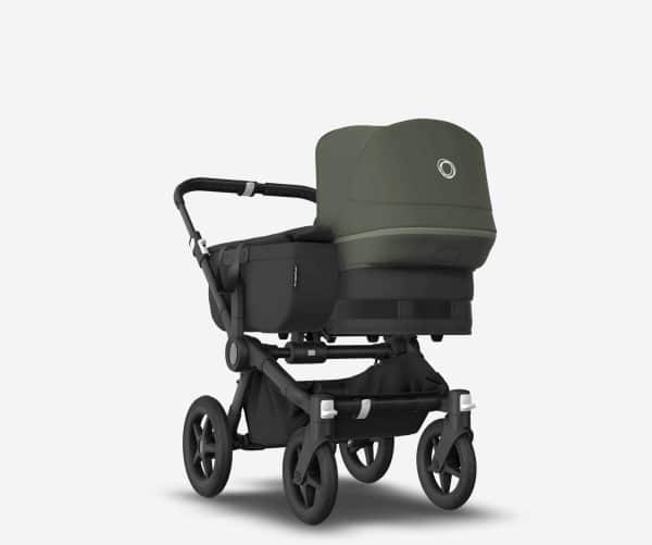 Bugaboo Donkey5 Mono komplett - Kinderwagen mix and match - waldgrün-schwarz/ mitternachtsschwarz