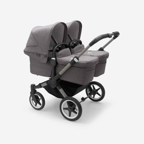 Bugaboo Donkey5 Twin graphit/ grau meliert - Zwillingskinderwagen