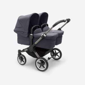 Bugaboo Donkey5 Twin graphit/ sturmblau - Zwillingskinderwagen