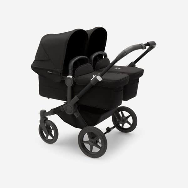 Bugaboo Donkey5 Twin schwarz/ mitternachtsschwarz - Zwillingskinderwagen