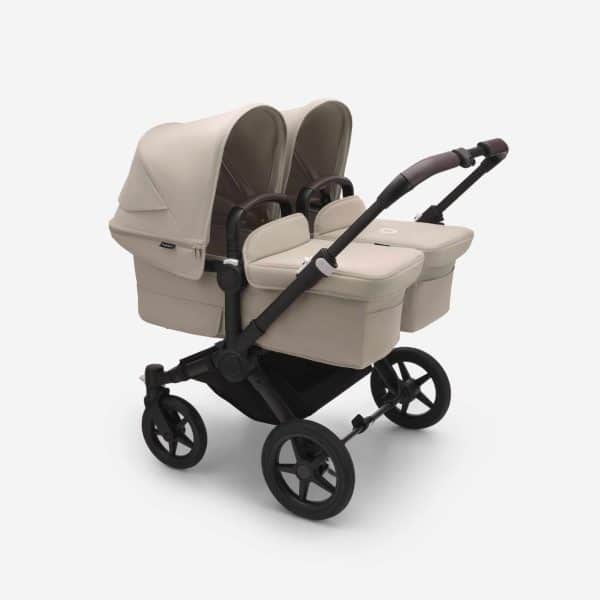 Bugaboo Donkey5 Twin schwarz/wüstenbeige - Zwillingskinderwagen