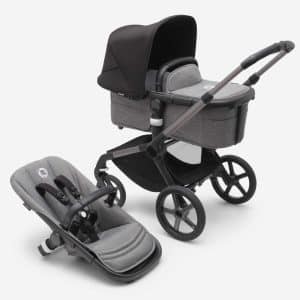 Bugaboo Fox5 Kombikinderwagen graphit/ grau meliert mitternachtsschwarz