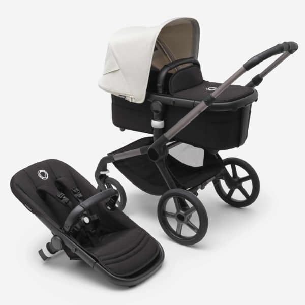 Bugaboo Fox5 Kombikinderwagen graphit/ mitternachtsschwarz nebelweis