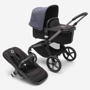 Bugaboo Fox5 Kombikinderwagen graphit/ mitternachtsschwarz sturmblau