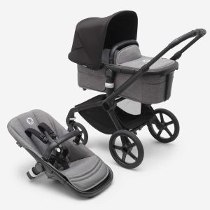 Bugaboo Fox5 Kombikinderwagen schwarz/ grau meliert mitternachtsschwarz