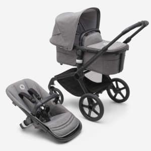 Bugaboo Fox5 Kombikinderwagen schwarz/ grau meliert