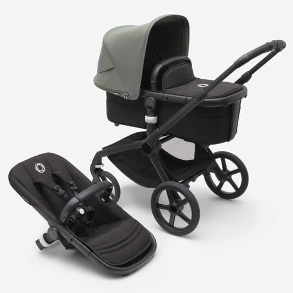 Bugaboo Fox5 Kombikinderwagen schwarz/ mitternachtsschwarz waldgrün