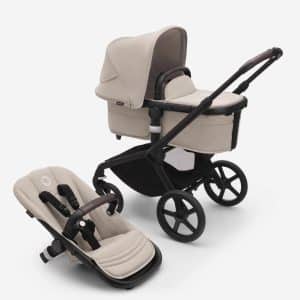 Bugaboo Fox5 Kombikinderwagen schwarz/wüstentaupe