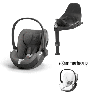 CYBEX Cloud T i-Size Mirage grey + Base T + Sommerbezug