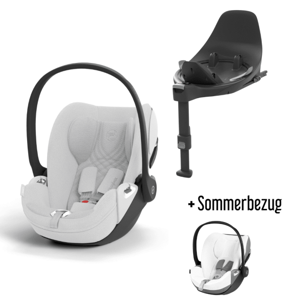 CYBEX Cloud T i-Size Plus light beige Babyschale inkl. Base T + Sommerbezug