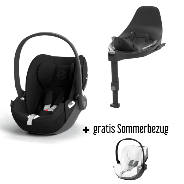 CYBEX Cloud T i-Size sepia black + Base T + gratis Sommerbezug