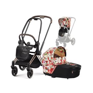 CYBEX Kombikinderwagen Fashion - Rosegold - Spring Blossom Light