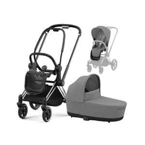 CYBEX PRIAM Kombikinderwagen chrome schwarz mirage grey