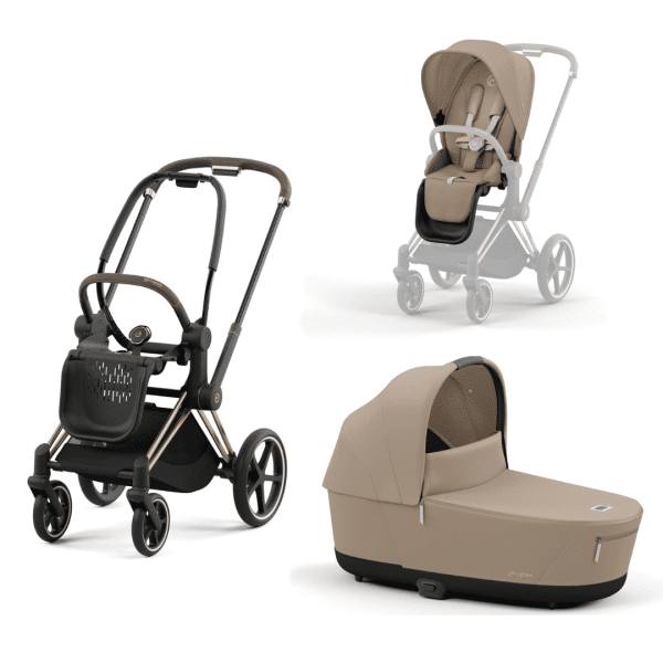 CYBEX PRIAM Kombikinderwagen rosegold Cozy Beige