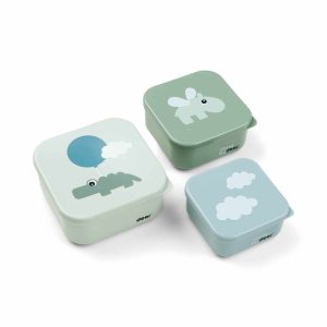 Done by Deer Snack Box Set happy clouds - green