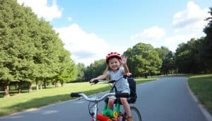 Fahrradfahren mit Kind