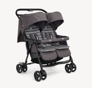 Joie Aire Twin Dark Pewter inkl. Regenverdeck