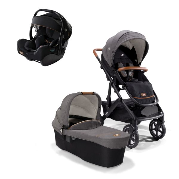 Joie Signature Vinca Kinderwagen Carbon inkl. Joie i-Jemini Babyschale Eclipse