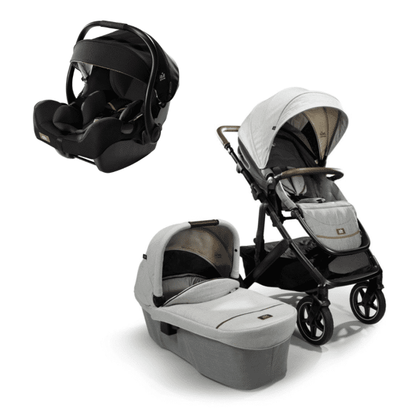 Joie Signature Vinca Kinderwagen Oyster inkl. Joie i-Jemini Babyschale Eclipse