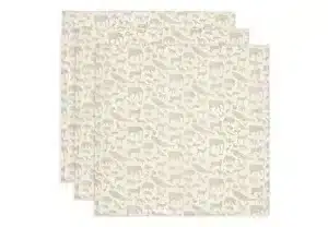 Jollein Spucktuch 3er Pack 70x70 cm Olive