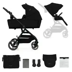 Kinderkraft Kombikinderwagen YOXI 2IN1 Black