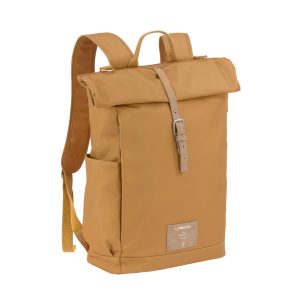 Lässig Wickelrucksack - Rolltop Backpack Curry