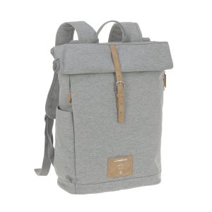 Lässig Wickelrucksack - Rolltop Backpack Grey Melange