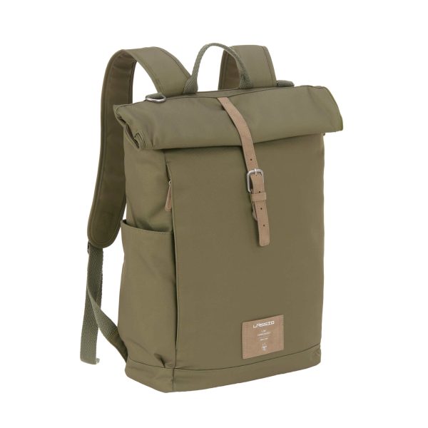 Lässig Wickelrucksack - Rolltop Backpack Olive