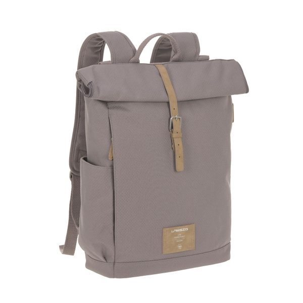 Lässig Wickelrucksack - Rolltop Backpack Rosewood Melange