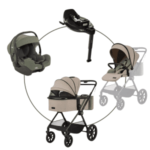 Moon CLICC Kombikinderwagen mud inkl. Joie i-Base Encore mit i-Gemm 3