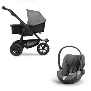 TFK Mono 2 Kombikinderwagen Premium Grau Lufträder und Cybex Cloud T Mirage Grey