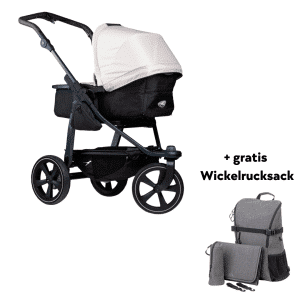 TFK Mono 2 Kombikinderwagen inkl. gratis Wickelrucksack Luftkammerräder - sand