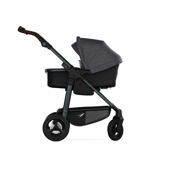 TFK Mono 4 Kombikinderwagen Luftkammer Radset - Premium schwarz