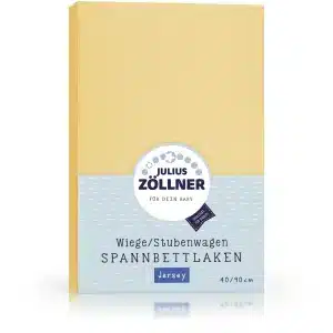 Zöllner Jersey Spannbetttuch Wiege/Stubenwagen 90/40 - banana