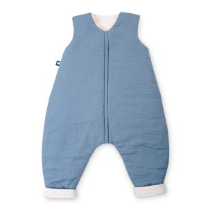 Zöllner Jumper gefütterter Musselin Blau 80cm