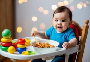 Ab wann sitzen Babys im Hochstuhl?